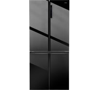 Холодильник Centek CT-1746 NF Black Glass NF600л (212л/388л) 833х668х1920мм, Стекло, 4 двери CT-1746 Black