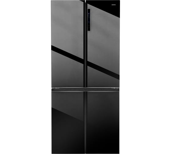 Холодильник Centek CT-1746 NF Black Glass NF600л (212л/388л) 833х668х1920мм, Стекло, 4 двери CT-1746 Black 1