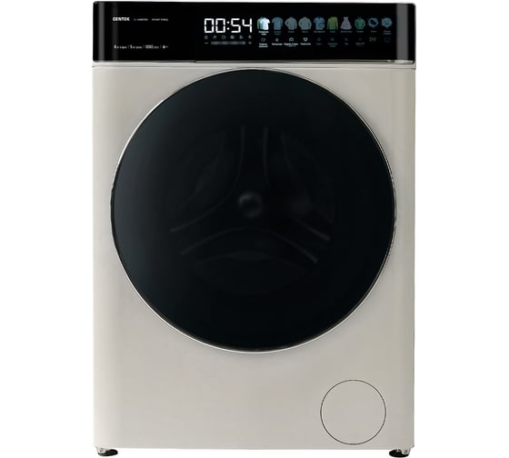 Стиральная машина Centek бежевый, 1200/8кг/52см/Прямой привод/Цветной сенсор/Сушка 5кг/A+++ CT-1968 1
