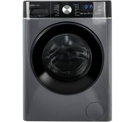 Стиральная машина Centek серый, 1400 / 8кг / 52см / 17пр /Диспл/INVERTER/Сушка 5кг/Пар/A+++ CT-1956 1