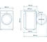 Стиральная машина Centek белый, 1200 / 7кг / 40см / 15пр /LED-Дисплей / INVERTER /Пар/A+++ CT-1921 11