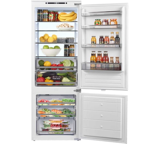 Холодильник-морозильник встраиваемый MAUNFELD MBF193NFW1GR Inverter 1