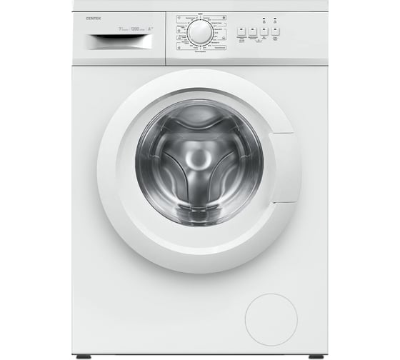 Стиральная машина Centek белый, 1200 / 7кг / 40см / 23пр / Очистка барабана / A++ CT-1903 1