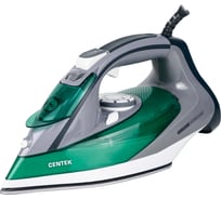 Утюг Centek зеленый, 2800Вт Вертикальное отпаривание 270мл Керамика Самоочистка CT-2309