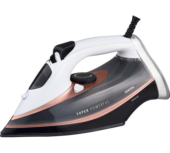 Утюг Centek CT-2346, белый, 3000Вт, мощный паровой удар, керамическая подошва, самоочистка, 380мл CT-2346 WHITE 1