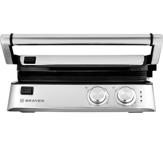 Электрический гриль-пресс BRAYER 2000 Вт, съёмные пластины 29х23 см BR2007