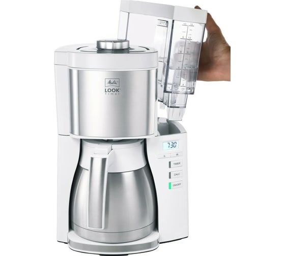 Кофеварка Melitta Look V Therm Timer белая 22247
