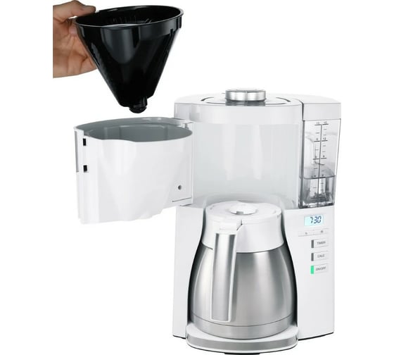 Кофеварка Melitta Look V Therm Timer белая 22247