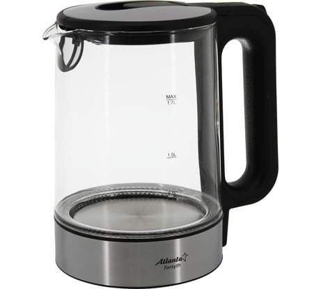 Электрический стеклянный чайник Atlanta ATH-2473 black