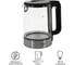 Электрический стеклянный чайник Atlanta ATH-2473 black 6