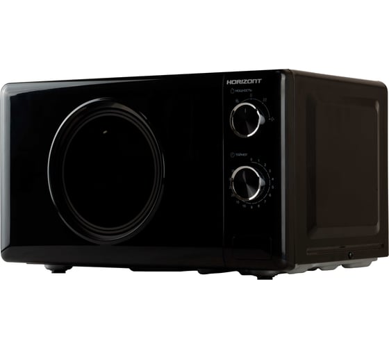 Печь микроволновая Horizont (Черная окантов.серебро,Механика) HSM205 RBS Retro 1