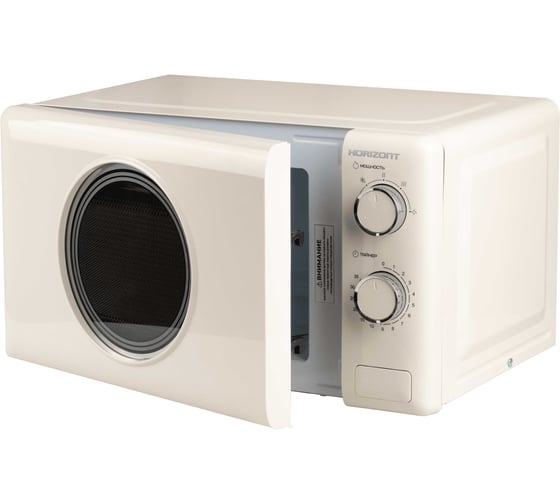 Печь микроволновая Horizont (Слоновая кость окантов.серебро,Механика) HSM205 RI Retro 1