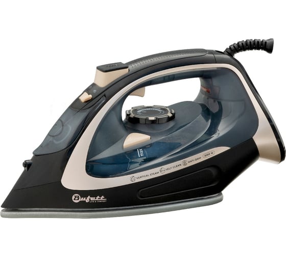 Утюг с отпаривателем Bufett 2400Вт, серый 640464 1