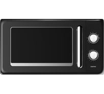 СВЧ Centek CT-1553 (Черный) 800W, 20л, 6 режимов, разморозка, таймер, подсветка, ретростиль хром CT-1553 Black