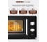 СВЧ Centek CT-1553 (Черный) 800W, 20л, 6 режимов, разморозка, таймер, подсветка, ретростиль хром CT-1553 Black 5
