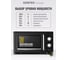 СВЧ Centek CT-1553 (Черный) 800W, 20л, 6 режимов, разморозка, таймер, подсветка, ретростиль хром CT-1553 Black 6