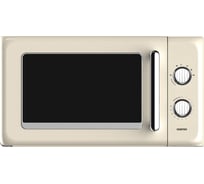 СВЧ Centek CT-1553 (СлонКость) 800W, 20л, 6 режимов, разморозка, таймер, подсветка, ретростиль хром CT-1553 Ivory