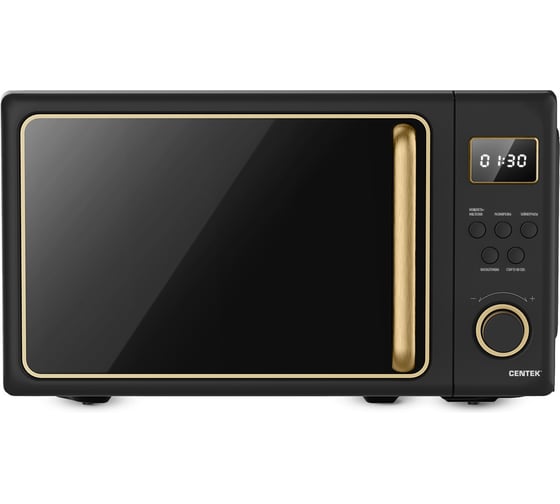 СВЧ Centek CT-1565 черный, 700W, 20л, 8 режимов, таймер, подсветка, открывание дверцы ручкой, блокировка от детей CT-1565 Black 1