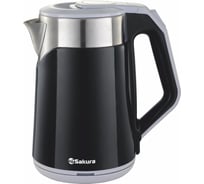 Чайник электрический Sakura SA-2172BK (1.8) двухслойн черн РТ-00069545