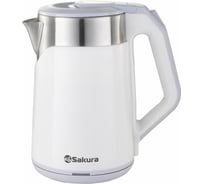 Чайник электрический Sakura SA-2172W (1.8) двухслойн белый РТ-00069547