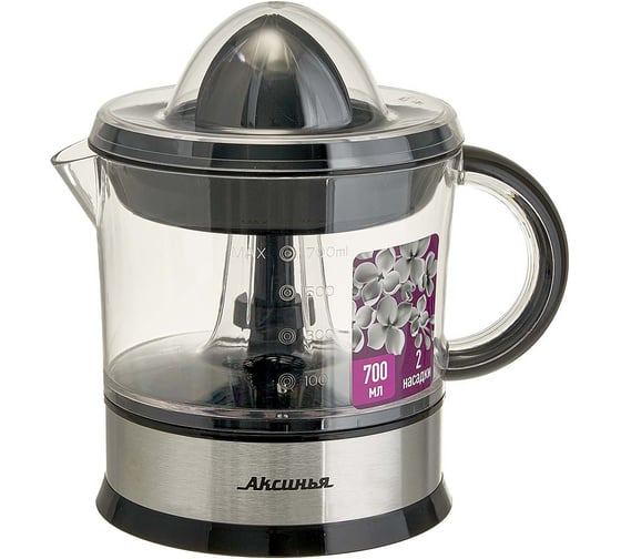 Соковыжималка Аксинья КС-2200 черный, 40 Вт, емкость для сока 700 мл Р1-00022352 1