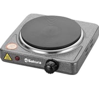 Плитка электро SAKURA ПЭ-01 1000Вт, 154мм, 1 конфорка/диск графит РТ-00068502