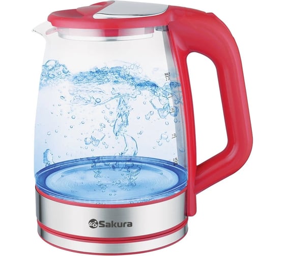 Чайник электрический Sakura SA-2722R (2.2) стекл подсв. РТ-00060316 1