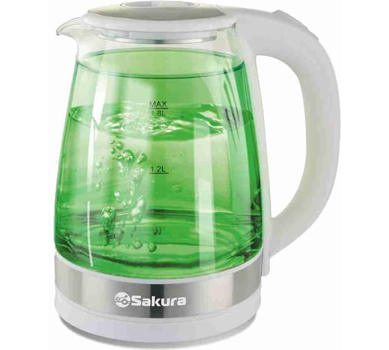 Чайник электрический Sakura SA-2744GR (1.8) стекл двухслойн подсв. УТ000003697 1