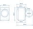 Стиральная машина Centek (белый) 1400 / 12кг / 59.5см / 15 программ /LED-Дисплей / INVERTER / A+++ CT-1925 16
