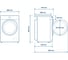 Стиральная машина Centek (серый) 1200 / 7кг / 42см / 10 программ / LED-Дисплей/Очистка барабана / Пар / A++ CT-1973 8