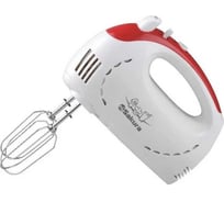Миксер электрический SAKURA SA-6319R 350Вт, белый/красный РТ-00046041