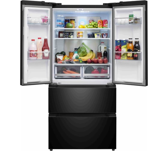 Холодильник MEFERI MFR83BLACK IX TOTAL NO FROST CROSS DOOR COMFORT МФ-00001311 1