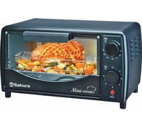 Духовка электро SAKURA SA-7006B 9л, 900Вт, таймер УТ000003725