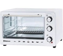 Духовка электро SAKURA SA-7026W 1800Вт 48л, таймер, белый РТ-00060175