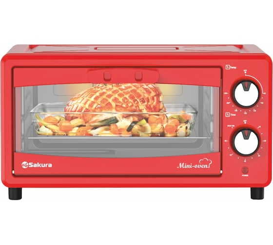 Духовка электро SAKURA SA-7023R 12л, 1000Вт, таймер РТ-00069236 1
