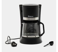Кофеварка капельная SAKURA SA-6117BK 1.2л, черный РТ-00069188