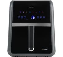 Аэрогриль Centek (серый) 5л 1500Вт, сенсорное управление, 8 программ, обдув 360 CT-3189