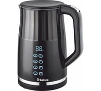 Чайник электрический Sakura SA-2173DBK (1.7) Premium нерж двухсл 4 темп реж LED дисплей РТ-00069581
