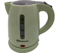 Чайник электрический Sakura SA-2342GRS (1.0) зелен/сер РТ-00070143