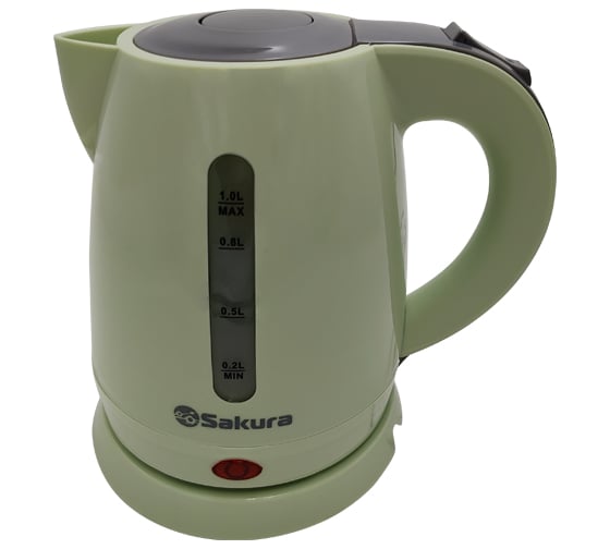 Чайник электрический Sakura SA-2342GRS (1.0) зелен/сер РТ-00070143 1