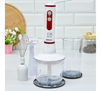 Блендерный набор SAKURA SA-6240SWR 600 Вт DC мотор венчик чоппер стакан РТ-00060360