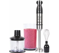 Блендерный набор SAKURA SA-6243SBK-1000 DC мотор 1000 Вт, стальн.корпус, венчик, чоппер, стакан УТ000001798