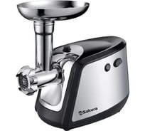 Мясорубка SAKURA SA-6407 1800Вт, реверс, нерж (2017) РТ-00001380