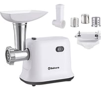 Мясорубка SAKURA SA-6420STW 1500Вт, реверс, комплект насадок РТ-00056949