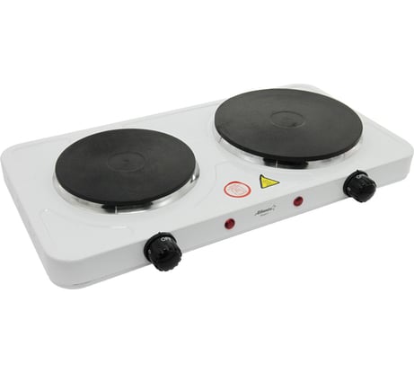 Двухконфорочная электроплитка Atlanta ATH-1740 white