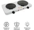 Двухконфорочная электроплитка Atlanta ATH-1740 white 2