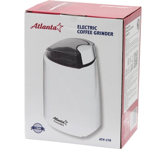 Электрическая кофемолка Atlanta ATH-278 white