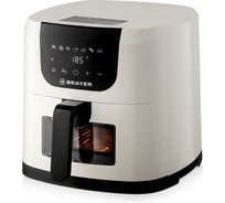 Аэрогриль BRAYER 2043BR, 1500 Вт, 5 л, t. 200°C, съемная решетка, таймер, LCD-дисплей, 7 программ BR2043