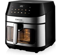 Аэрогриль BRAYER 2044BR Аэрогриль ,2200 Вт,8 л, t. 200С, 2 тэна, таймер, LED-дисплей, 10 программ BR2044