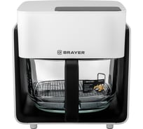 Аэрогриль BRAYER 2046BR Аэрогриль ,1300 Вт,4,2 л, t. 200С, съемная решетка, таймер, LCD-дисплей, 5 программ BR2046
